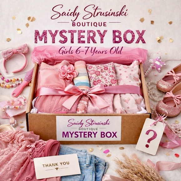 The Unbranded Brand Other - Girls Mystery Box Size 6-7 10pcs Cute Kids Clothing Bundle